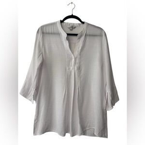 Elegant White Women's Boho Top